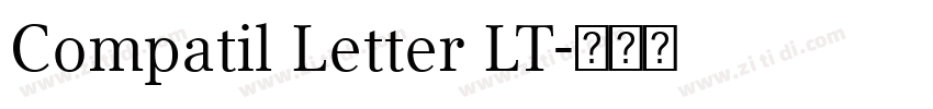 Compatil Letter LT字体转换